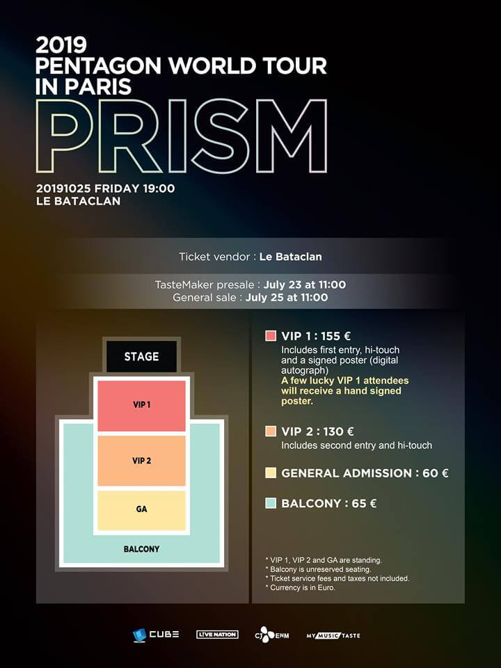 Pentagon concert Paris France