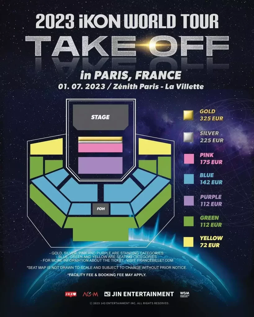 iKON plan Paris France Zénith