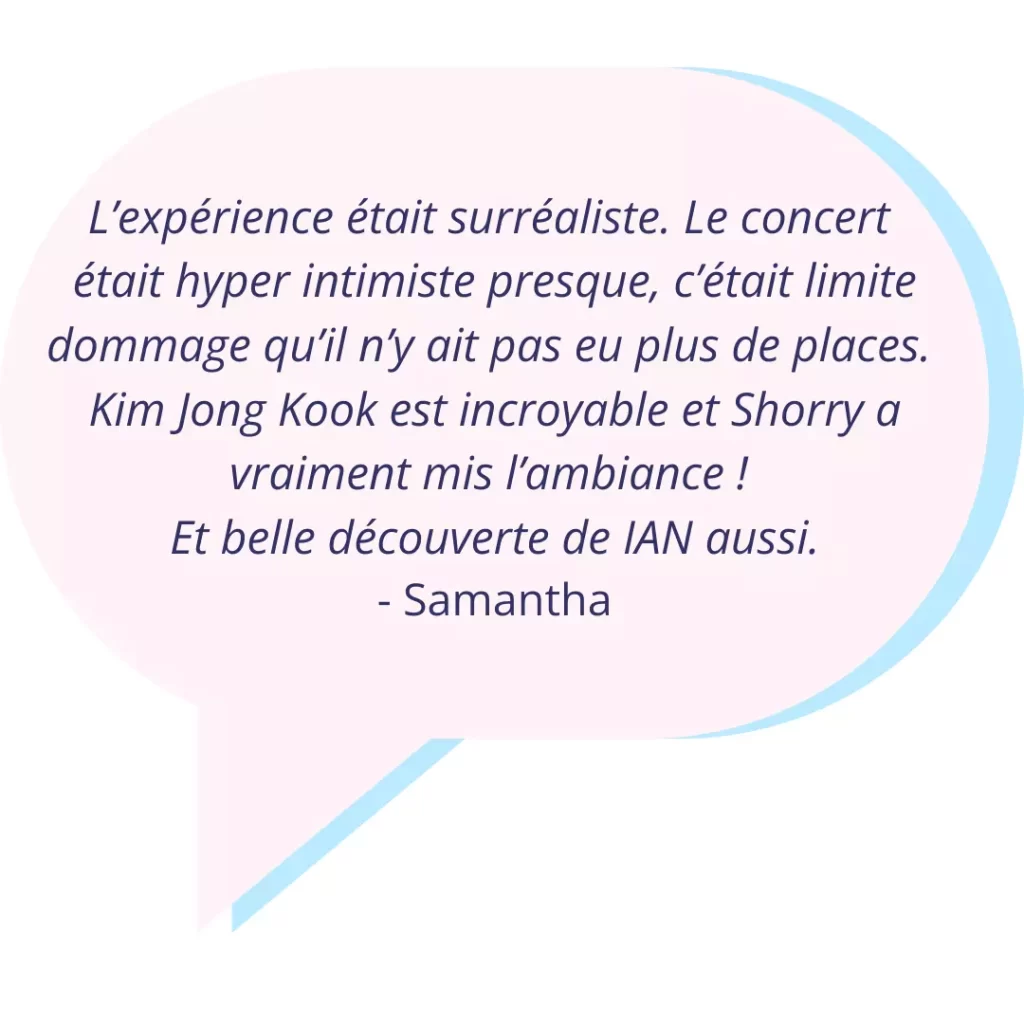 mot du public samantha 1 Sing the Wave