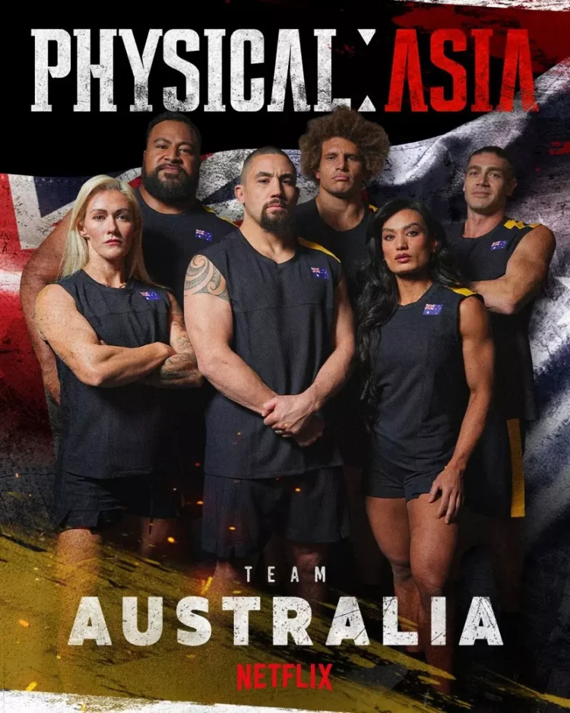 100 physique asie équipe australie
