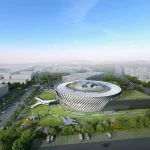 vue aérienne du musée national d'aviation en Corée du Sud