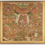 painting of the king of sweet dew saving hungry ghost